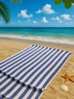 250 GSM Striped Bamboo Turkish Towel-Soft, Absorbent & Quick Dry - Image 4