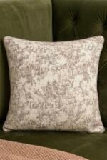 Off White & Beige Abstract Jacquard Square Cushion Covers
