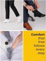 Triani Bamboo Men Ankle Socks - 3 Pairs - Image 3