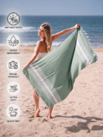 Bamboo Turkish Bath towel-225 GSM | 33 × 66 Inch - Image 2