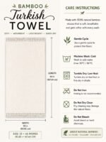 Bamboo Turkish Bath towel-225 GSM | 33 × 66 Inch - Image 4