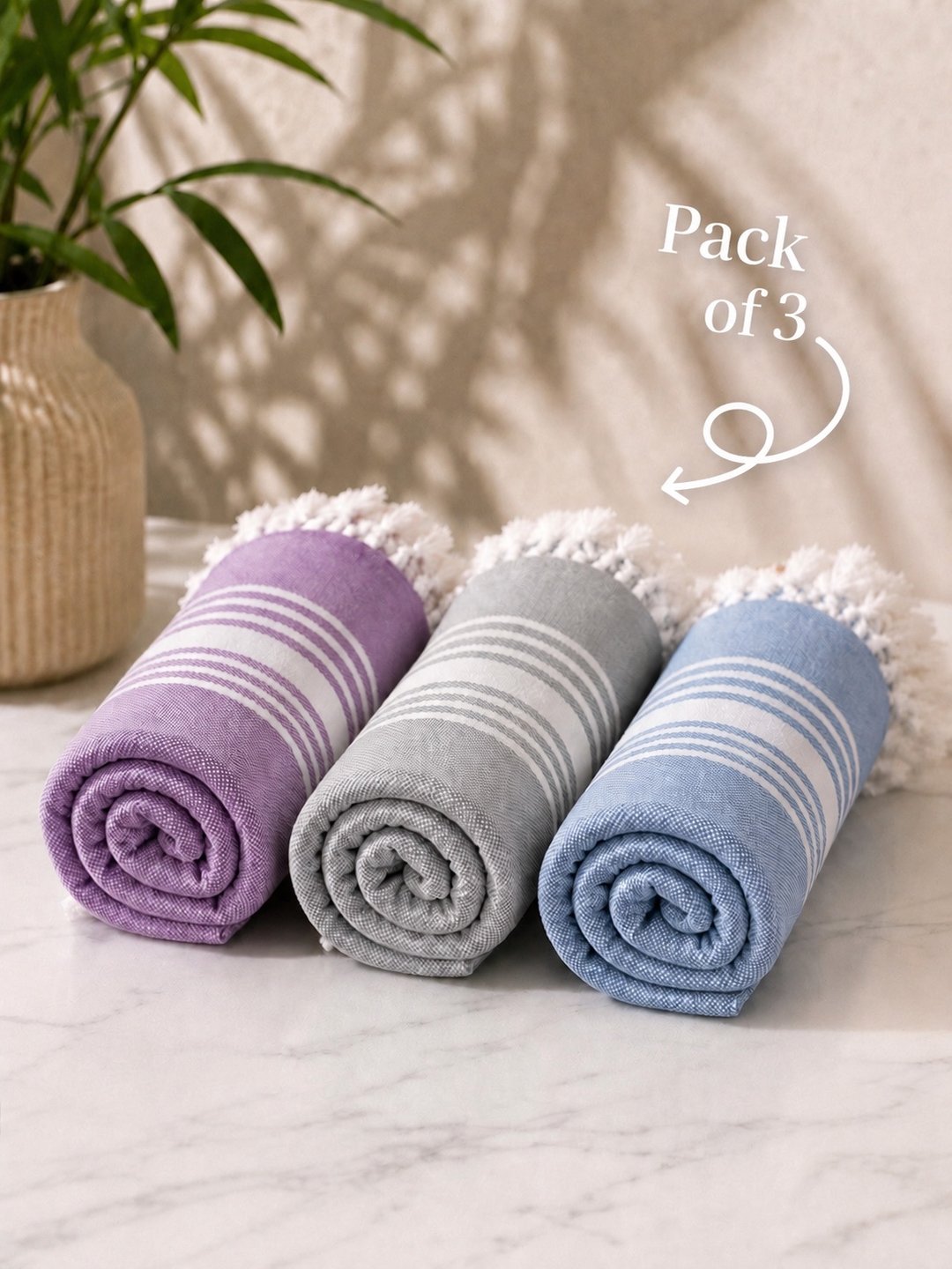 IMG_1877 100% Bamboo Bath Towel Set of 3 | 225 GSM | Ultra Soft, Highly Absorbent & Quick Dry - Image 1